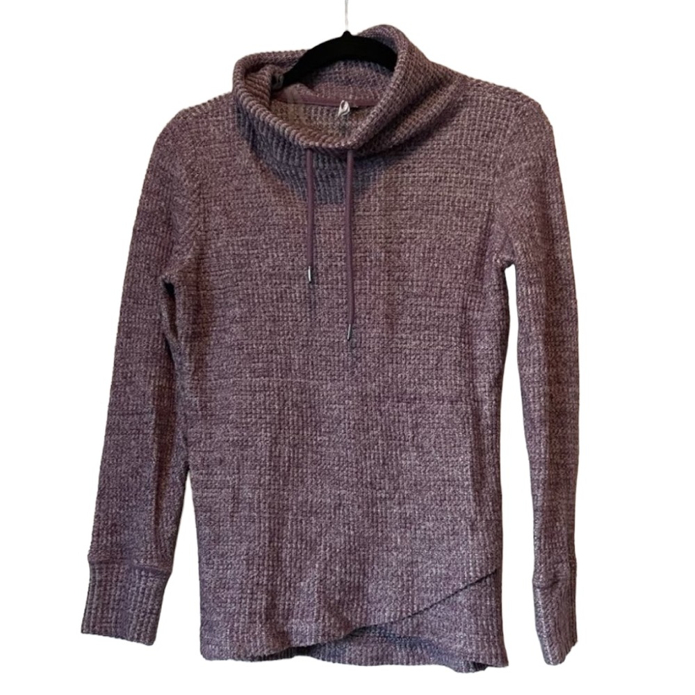 Ideology Purple Turtleneck Sweater
